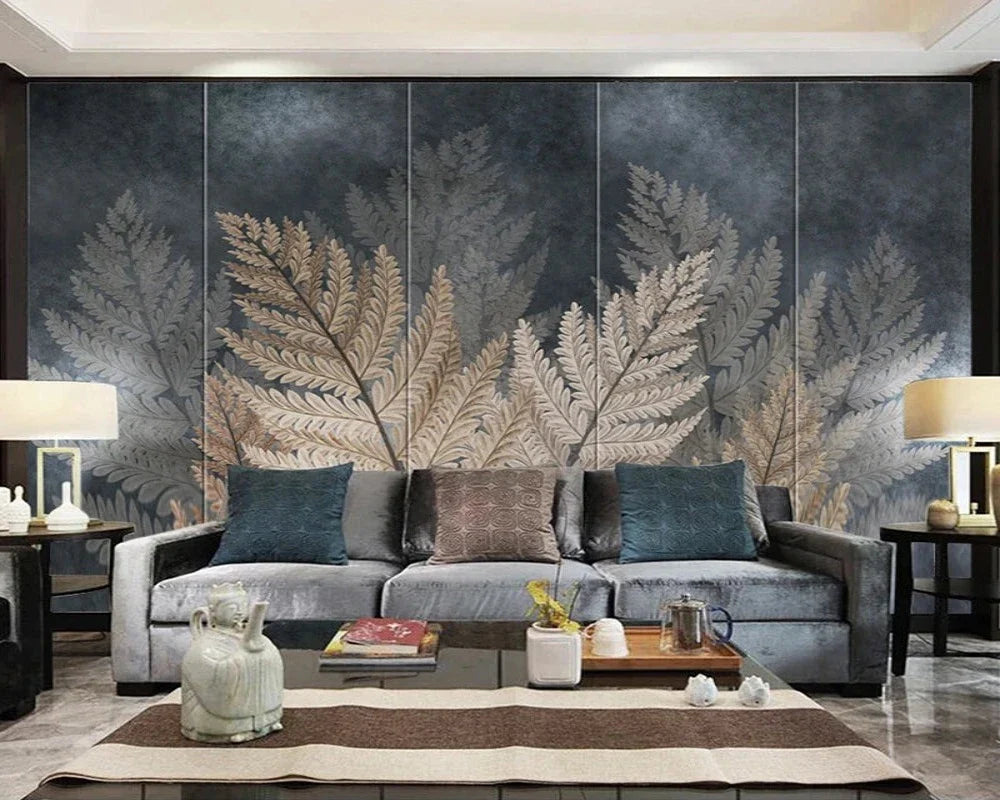 3D Modern Art Plant Leaves